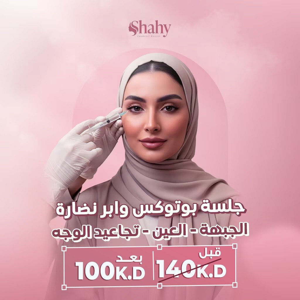 بوتوكس للجبهة وحول العين مع إبر نضارة للوجه — نتيجة طبيعية للسيدات في السالمية