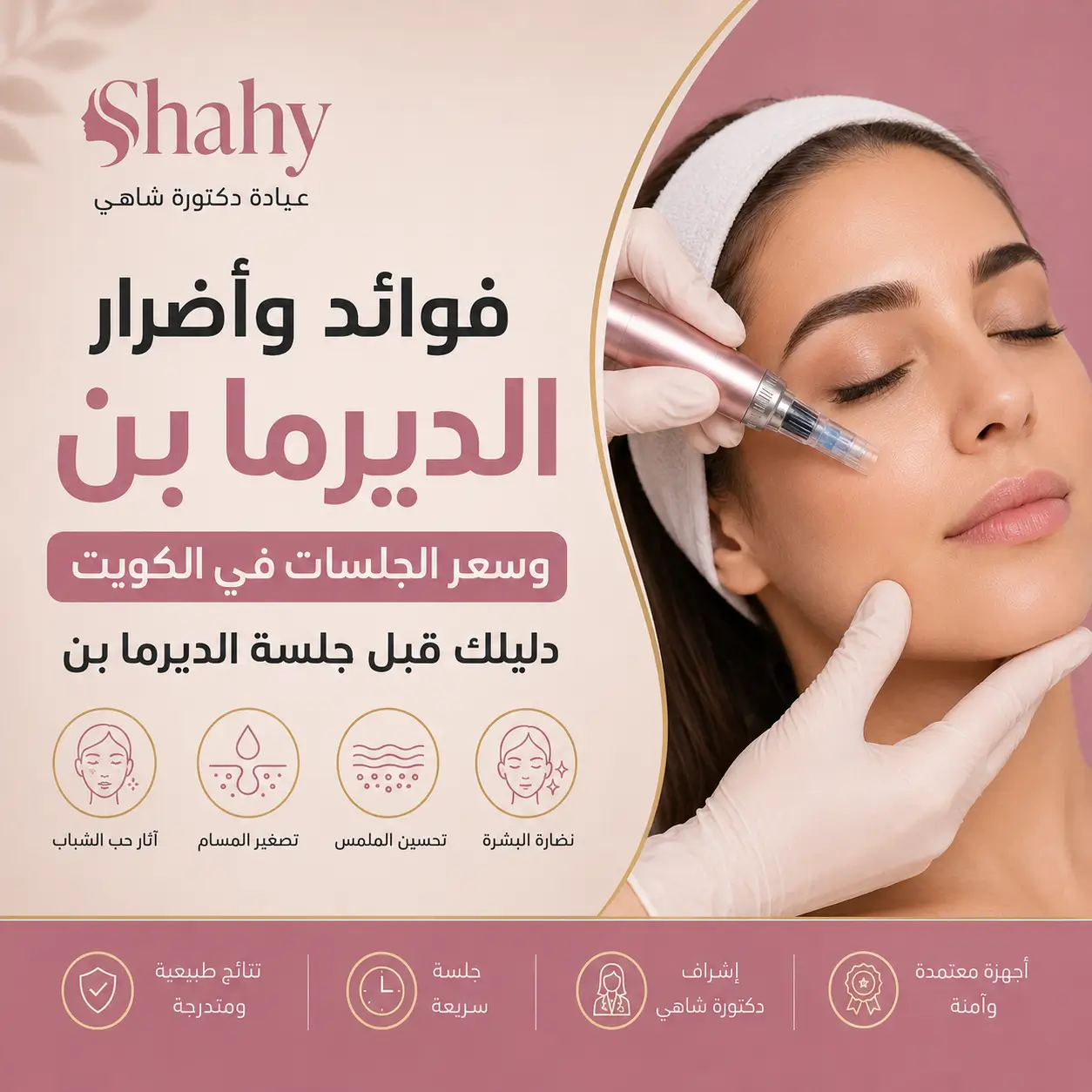 فوائد وأضرار الديرما بن وأسعار جلسات الديرما بن في الكويت – عيادة دكتورة شاهي